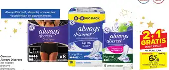 Carrefour Market Gamma Always Discreet aanbieding