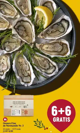 Delhaize Oesters Fine de Normandie Nr. 3 aanbieding