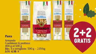Delhaize Armando Pasta 400g of 500g aanbieding