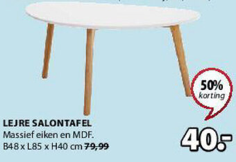 Jysk Lejre Salontafel aanbieding
