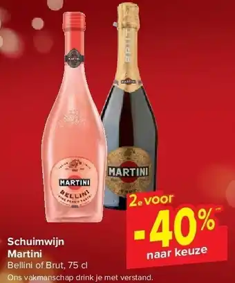Schuimwijn martini