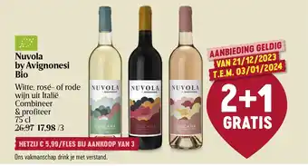 Delhaize Nuvola Witte, rosé- of rode wijn uit Italië aanbieding