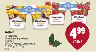 Delhaize Yoghurt La Fermière aanbieding
