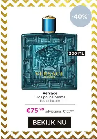 ICI PARIS XL Versace Eros pour Homme 200mL aanbieding
