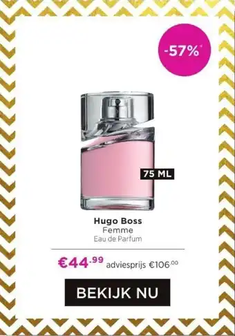 ICI PARIS XL Hugo Boss Femme Eau de Parfum 75mL aanbieding