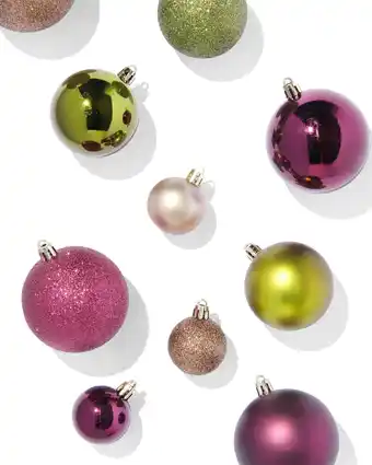 kerstballen gerecycled plastic - 44 stuks