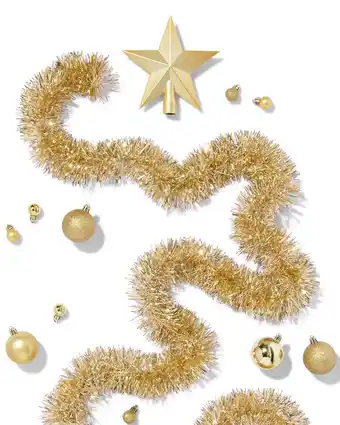 HEMA Hema kerstboom decoratieset gerecycled plastic goud 54-delig (goud) aanbieding