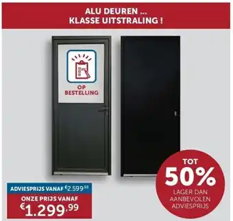 Zelfbouwmarkt Alu deuren ... klasse uitstraling ! aanbieding