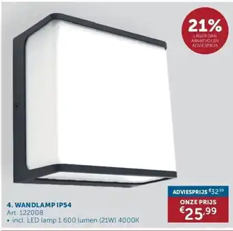 Zelfbouwmarkt Wandlamp ip54 aanbieding