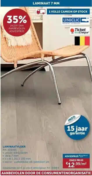 Zelfbouwmarkt Laminaatvloer aanbieding