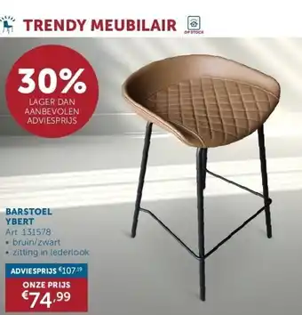 Zelfbouwmarkt Barstoel ybert aanbieding