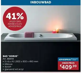 Zelfbouwmarkt Bad horus aanbieding