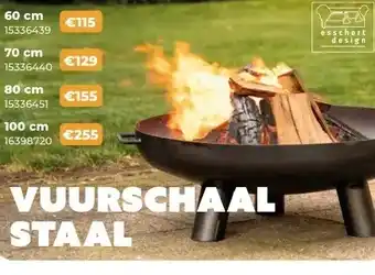 Europoint Vuurschaal staal 60 cm aanbieding