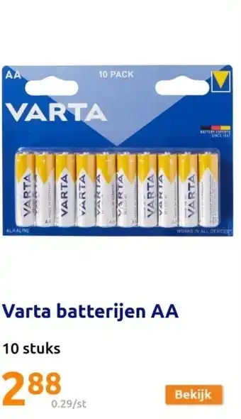 Action Varta batterijen aa aanbieding