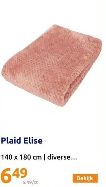 Action Plaid elise aanbieding