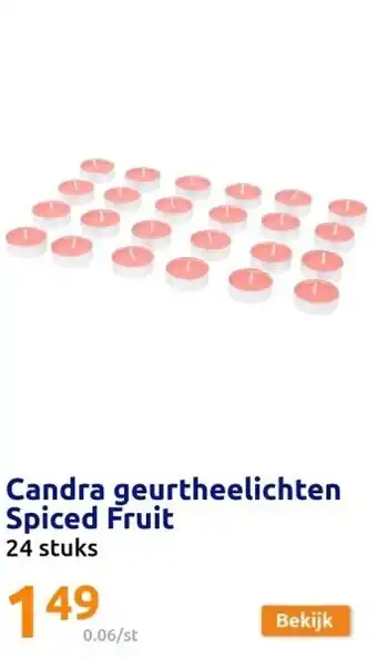 Action Candra geurtheelichten spiced fruit aanbieding