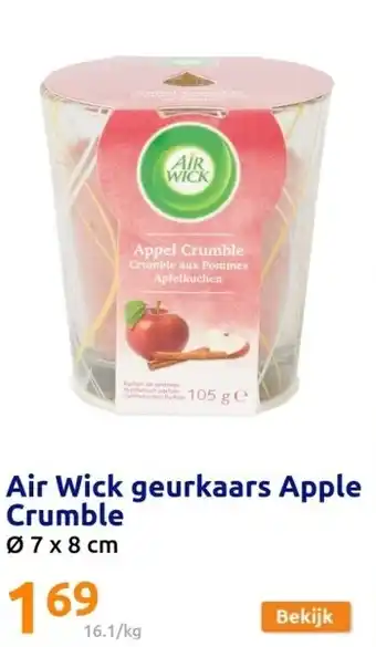 Action Air wick geurkaars apple crumble aanbieding