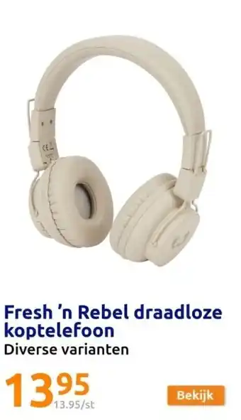 Action Fresh ’n rebel draadloze koptelefoon aanbieding