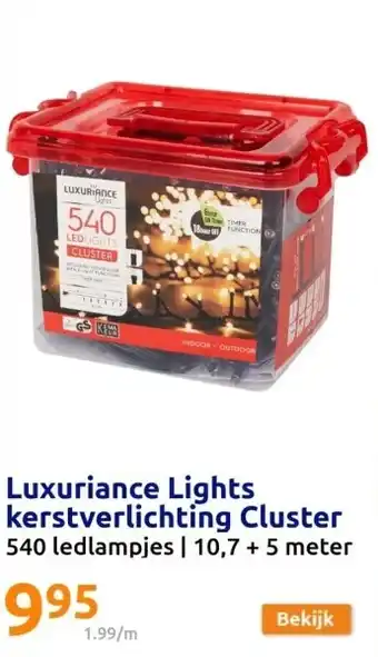Action Luxuriance lights kerstverlichting cluster aanbieding