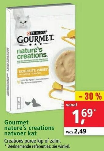 Maxi Zoo Gourmet nature’s creations natvoer kat aanbieding