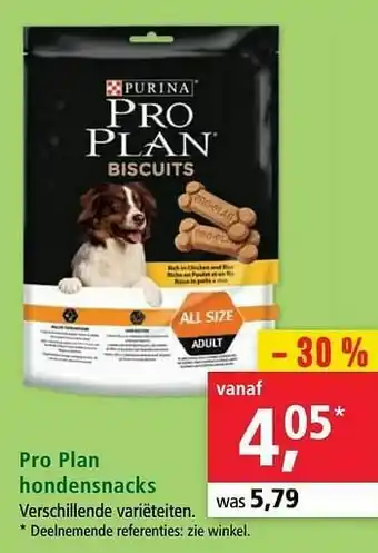 Maxi Zoo Pro plan hondensnacks aanbieding