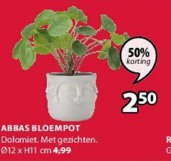 Jysk Abbas bloempot aanbieding