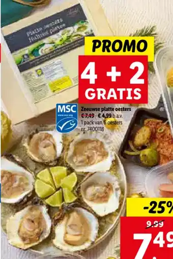 Lidl Zeeuwse platte oesters aanbieding