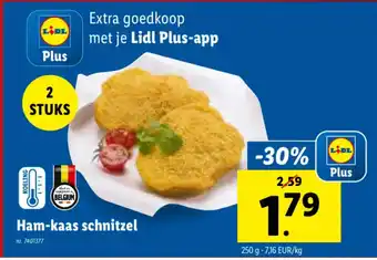Lidl Ham-kaas schnitzel aanbieding