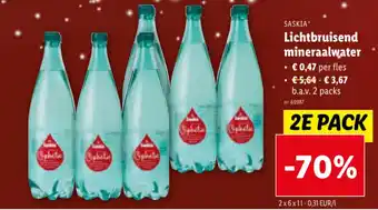 Lidl Lichtbruisend mineraalwater aanbieding