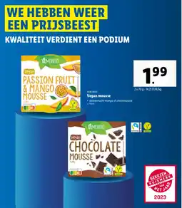 Lidl Vemondo vegan mousse aanbieding