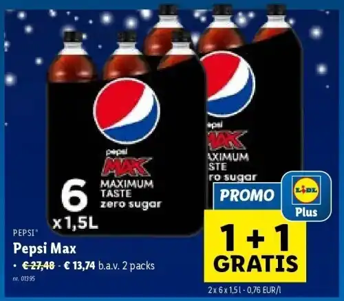 Pepsi Max promotie bij Lidl