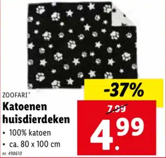 Lidl Katoenen huisdierdeken aanbieding