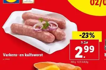 Varkens- en kalfsworst
