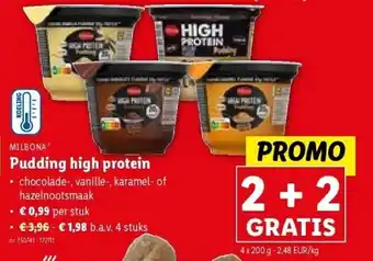 Lidl Pudding high protein aanbieding