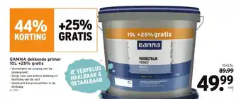 GAMMA Dekkende primer 10L aanbieding