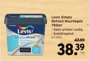 GAMMA Levis Simply Refresh Muurtegels 750ml aanbieding
