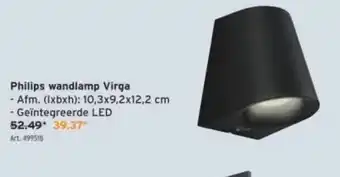 GAMMA Philips wandlamp Virga aanbieding