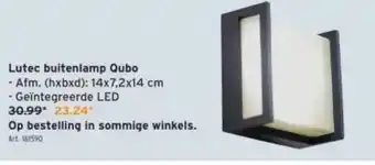 GAMMA Lutec buitenlamp Qubo aanbieding