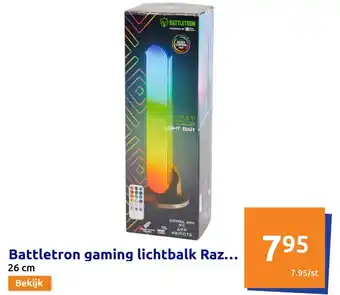 Action Battletron gaming lichtbalk Raz... 26cm aanbieding