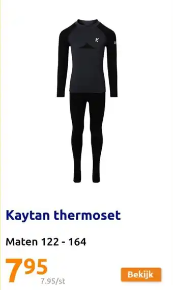 Action Kaytan thermoset Maten 122-164 aanbieding