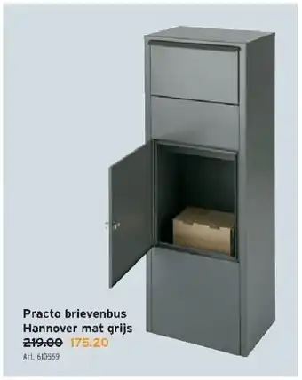 GAMMA Practo brievenbus hannover mat grijs aanbieding