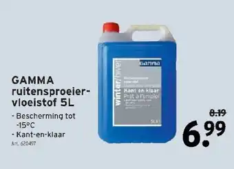 Gamma ruitensproeier- vloeistof 5l