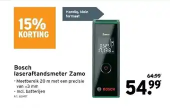 GAMMA Bosch laseraftandsmeter zamo aanbieding