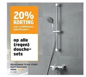 GAMMA Grohe vitalio start doucheset aanbieding