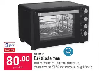 ALDI Elektrische oven aanbieding
