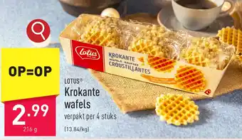 ALDI Krokante wafels 216 g aanbieding