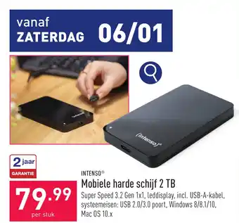 ALDI Mobiele harde schijf 2 TB aanbieding