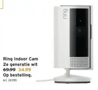 GAMMA Ring Indoor Cam 2e generatie wit aanbieding