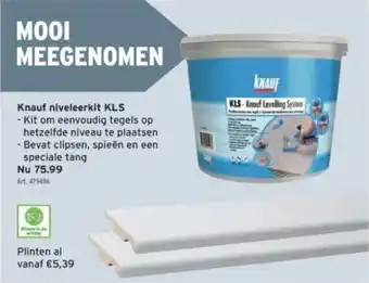 GAMMA Knauf niveleerkit KLS aanbieding