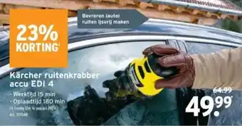 GAMMA Kärcher ruitenkrabber accu EDI 4 aanbieding